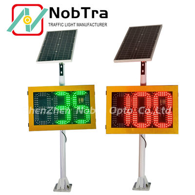 Solar-powered speed limited sign with iron material radar speed feedback sign