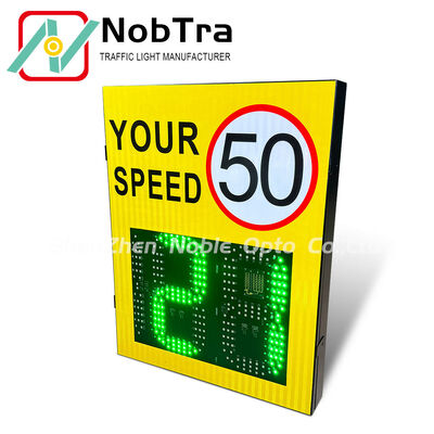40°C To 60°C Digital Speed Limit Signs Visibility Range More Than 300 Meters Traffic Sign Suitable for Urban and Highway